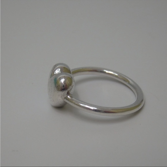 Tiffany & Co. Silver Heart Ring with Turquoise Packaging size 4.5 - Picture 3 of 6